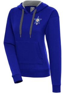 Antigua St Louis Stars Womens Blue Victory Hooded Sweatshirt