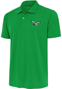 Antigua Philadelphia Eagles Mens Green Tribute Retro Bird Short Sleeve Polo