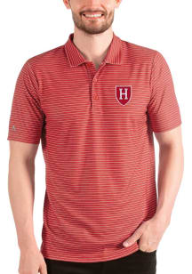Antigua Harvard Crimson Mens Red Esteem Short Sleeve Polo