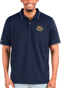Antigua Marquette Golden Eagles Mens Navy Blue Affluent Big and Tall Polos Shirt