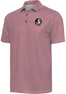 Antigua Florida State Seminoles Mens Red Skills Short Sleeve Polo