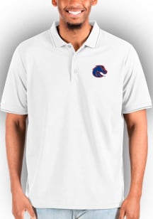 Antigua Boise State Broncos White Affluent Big and Tall Polo