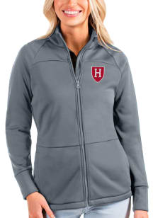 Antigua Harvard Crimson Womens Grey Links Medium Weight Jacket