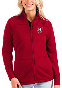 Antigua Harvard Crimson Womens Red Links Medium Weight Jacket