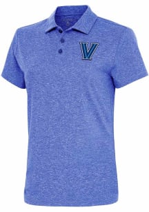 Antigua Villanova Wildcats Womens Blue Motivated Short Sleeve Polo Shirt