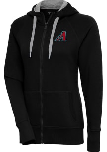 Antigua Arizona Diamondbacks Womens Black Victory Long Sleeve Full Zip Jacket