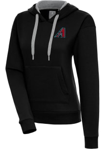 Antigua Arizona Diamondbacks Womens Black Victory Hooded Sweatshirt