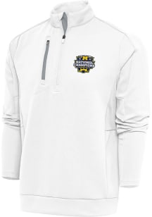 Antigua Michigan Wolverines Mens White 2023 College Football Playoff Champions Generation Long S..