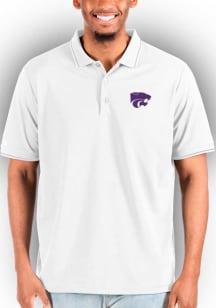Antigua K-State Wildcats White Affluent Big and Tall Polo