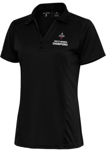 Antigua Las Vegas Aces Womens Black 2023 WNBA Champions Tribute Short Sleeve Polo Shirt