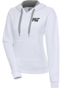 Antigua MIT Engineers Womens White Victory Hooded Sweatshirt