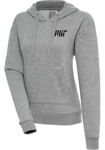 Antigua MIT Engineers Womens Grey Victory Hooded Sweatshirt