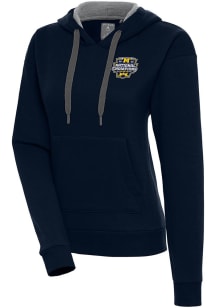 Antigua Michigan Wolverines Womens Navy Blue 2023 College Football Playoff Champions Victory Hoo..