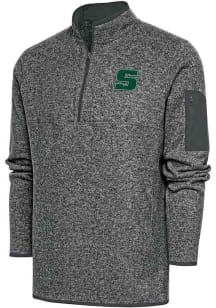 Antigua Slippery Rock Mens Grey Fortune Long Sleeve 1/4 Zip Fashion Pullover