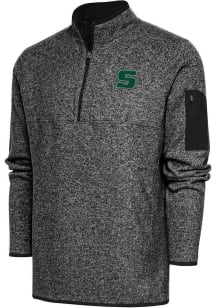 Antigua Slippery Rock Mens Black Fortune Big and Tall 1/4 Zip Pullover