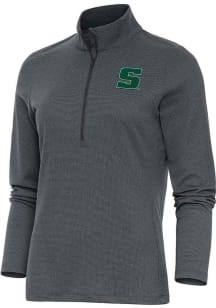 Antigua Slippery Rock Womens Charcoal Epic 1/4 Zip Pullover