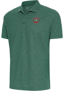 Antigua Washington University Bears Mens Green Esteem Short Sleeve Polo