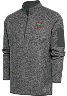 Antigua Washington University Bears Mens Grey Fortune Long Sleeve 1/4 Zip Fashion Pullover