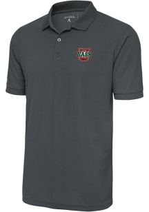 Antigua Washington University Bears Mens Grey Legacy Pique Short Sleeve Polo