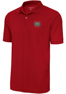 Antigua Washington University Bears Mens Red Legacy Pique Short Sleeve Polo