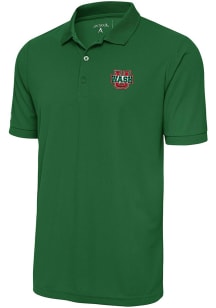 Antigua Washington University Bears Mens Green Legacy Pique Short Sleeve Polo