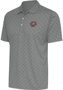 Antigua Washington University Bears Mens Grey Spark Short Sleeve Polo