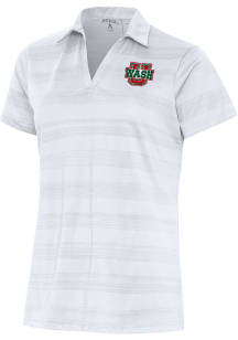 Antigua Washington University Bears Womens White Compass Short Sleeve Polo Shirt