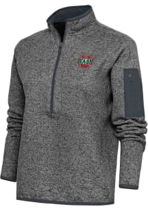 Antigua Washington University Bears Womens Grey Fortune 1/4 Zip Pullover