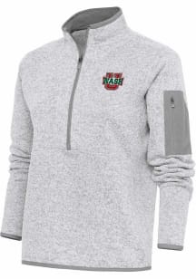 Antigua Washington University Bears Womens Grey Fortune Qtr Zip