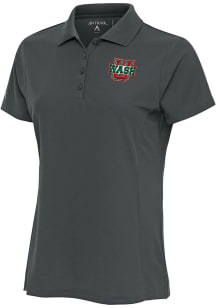Antigua Washington University Bears Womens Grey Legacy Pique Short Sleeve Polo Shirt