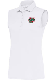 Antigua Washington University Bears Womens White Tribute Polo Shirt