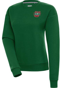 Antigua Washington University Bears Womens Green Victory Crew Sweatshirt