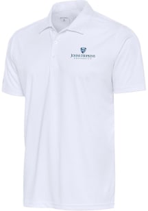 Antigua Johns Hopkins Blue Jays Mens White Tribute Short Sleeve Polo