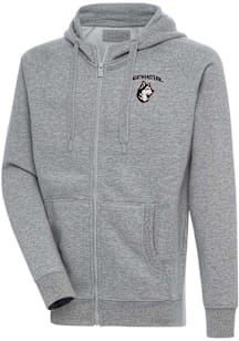 Antigua Northeastern Huskies Mens Grey Victory Long Sleeve Full Zip Jacket