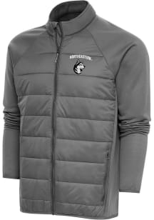 Antigua Northeastern Huskies Mens Grey Altitude Medium Weight Jacket