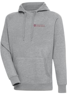 Antigua University of Chicago Maroons Mens Grey Victory Long Sleeve Hoodie