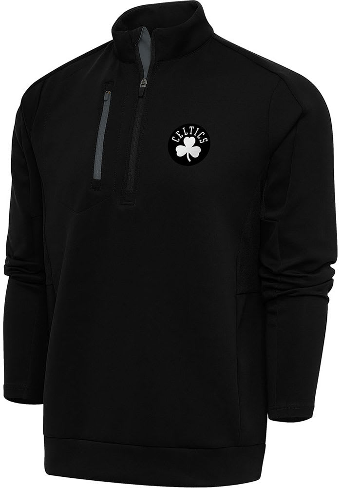 Boston Celtics Mens BLACK/CARBON Metallic Logo Generation