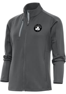 Antigua Boston Celtics Womens Grey Metallic Logo Generation Light Weight Jacket