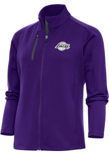 Antigua Los Angeles Lakers Womens Purple Metallic Logo Generation Light Weight Jacket