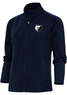 Antigua Memphis Grizzlies Womens Navy Blue Metallic Logo Generation Light Weight Jacket