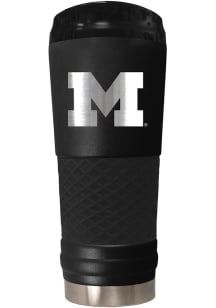 Black Michigan Wolverines Stealth 24oz Powder Coated Stainless Steel Tumbler