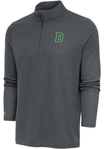 Antigua Dartmouth Big Green Mens Charcoal Epic Long Sleeve 1/4 Zip Pullover