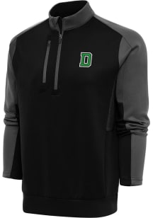 Antigua Dartmouth Big Green Mens Black Team Long Sleeve 1/4 Zip Pullover