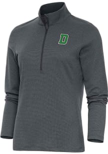 Antigua Dartmouth Womens Charcoal Epic 1/4 Zip Pullover