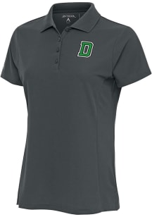 Antigua Dartmouth Big Green Womens Grey Legacy Pique Short Sleeve Polo Shirt