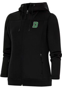 Antigua Dartmouth Big Green Womens Black Protect Medium Weight Jacket
