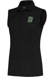 Antigua Dartmouth Big Green Womens Black Tribute Polo Shirt