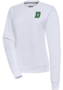 Antigua Dartmouth Big Green Womens White Victory Crew Sweatshirt