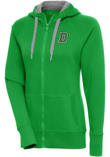 Antigua Dartmouth Big Green Womens Green Victory Long Sleeve Full Zip Jacket
