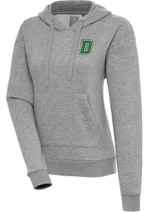 Antigua Dartmouth Big Green Womens Grey Victory Hooded Sweatshirt